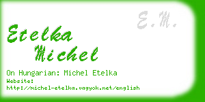 etelka michel business card